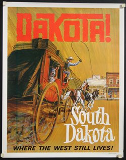 a poster of a horse drawn carriage