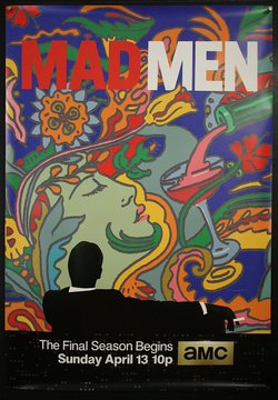 a poster of a man smoking a cigarette