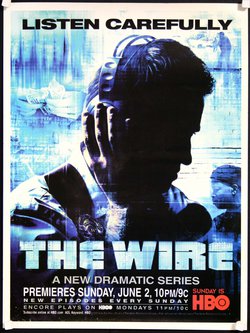 a poster of a man wearing headphones