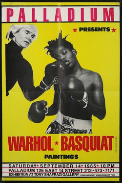 a poster of two men boxing