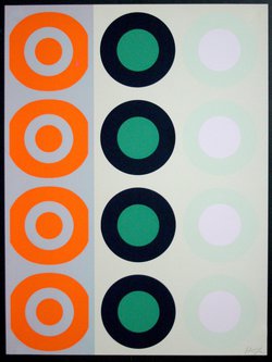 a group of circles in different colors