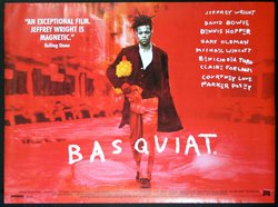 a movie poster with a man walking