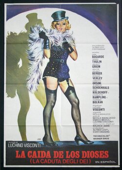 a poster of a man in drag
