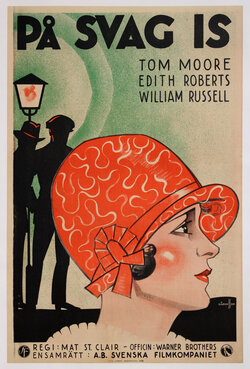 a poster of a woman wearing a red hat