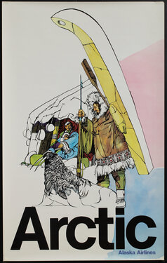 a poster of a man and a woman