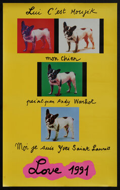a poster with a dogs on it