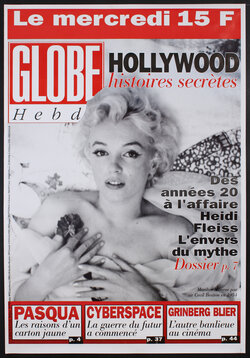 a magazine cover with a woman (Marilyn Monroe) 