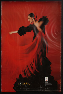 poster with a flamenco dancer