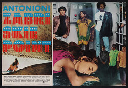 movie poster with a woman lying on a rock and some young people hanging around a jail cell