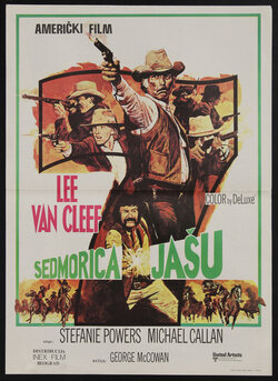 movie poster with men shooting guns