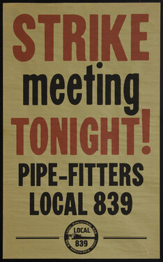 a poster with text