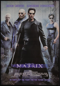 Poster with three men and one woman holding guns