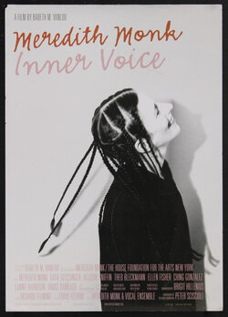 poster with a profile portrait of a smiling woman with box braided hair tilting her head back