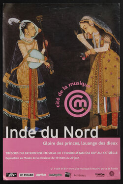 poster with two figures in courtly attire