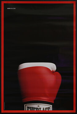 poster with a red boxing glove